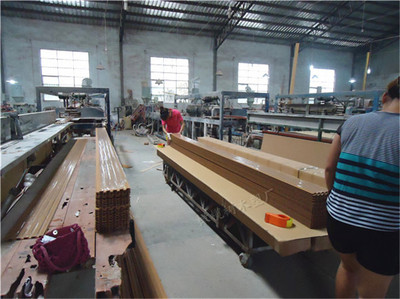 生態木木塑150長城板綠可木彩色木塑墻板 墻裙 背景墻板 防腐木裝飾板