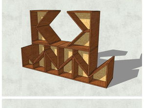 精品創意裝飾架貨架書柜書架博古架室內家具su模型設計素材 家居空間模型大全 18677771