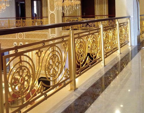 室內鏡面鈦金鋁藝護欄 定制廠家