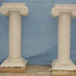 【上海歐式石塑羅馬柱背景墻工廠室內(nèi)裝飾柱子顏色尺寸支持定.