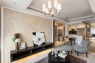 128平北歐田園風(fēng)溫馨公寓客廳美圖